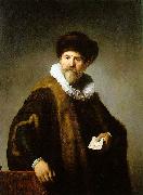 Portrait of Nicolaes Ruts Rembrandt